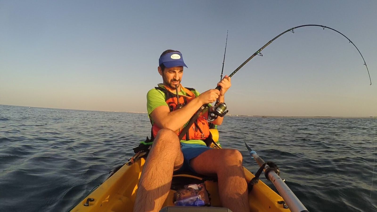 Pesca deportiva en káyak en Huelva