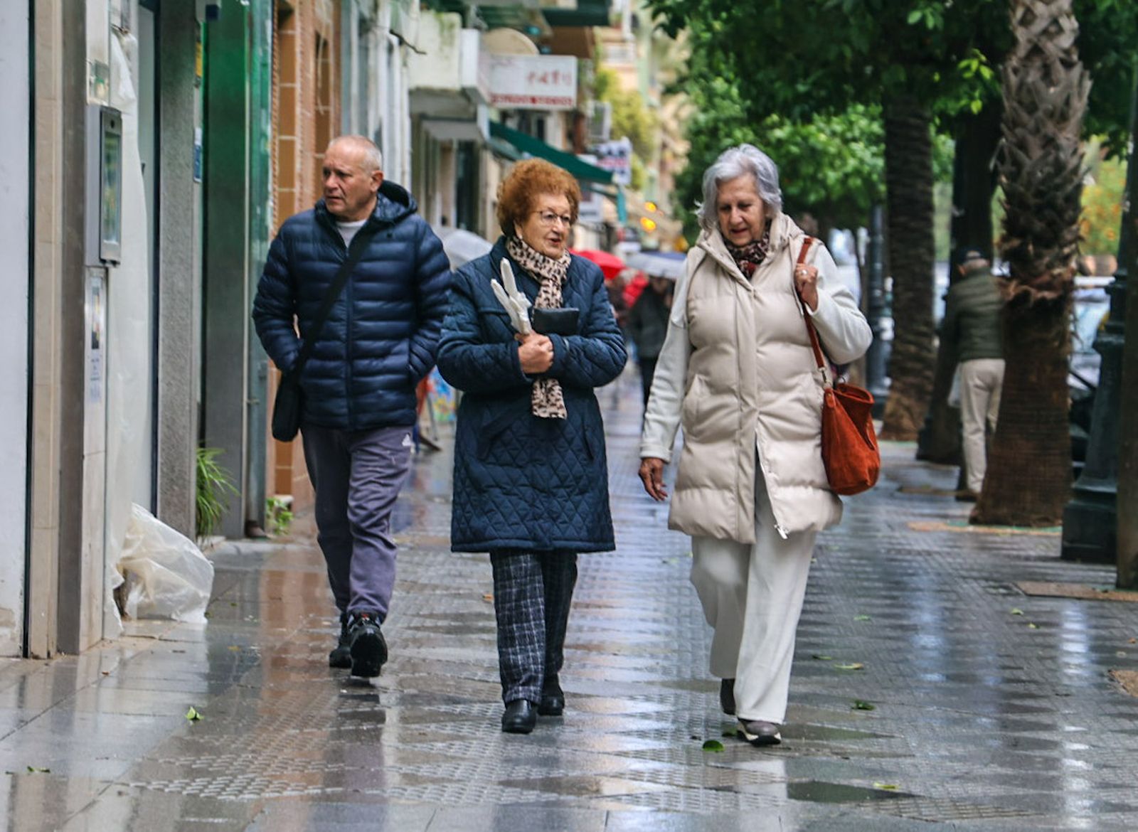 Fotografías del ambiente en la ciudad con el paso de la borrasca Leonardo