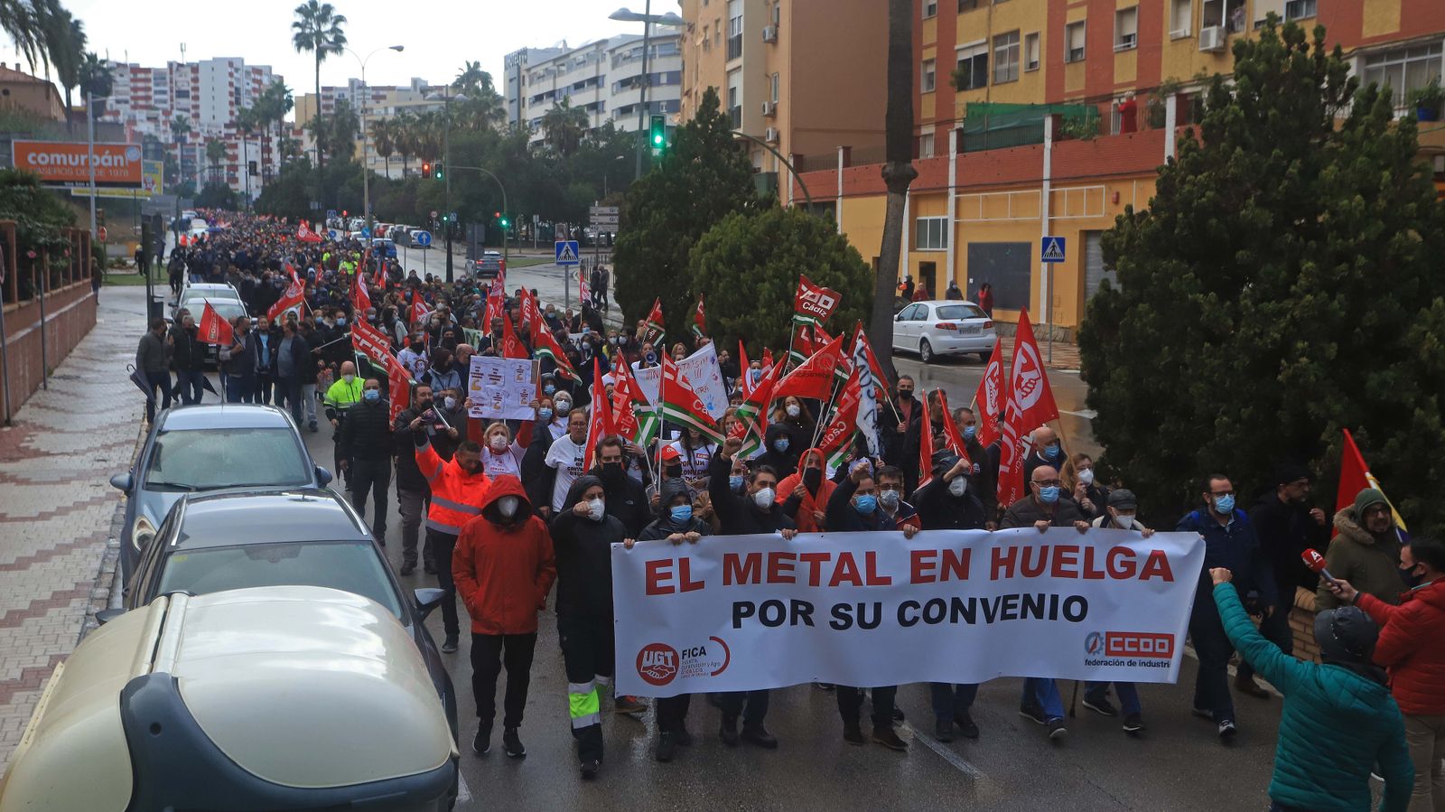 Fotos de la manifestación del metal en Algeciras