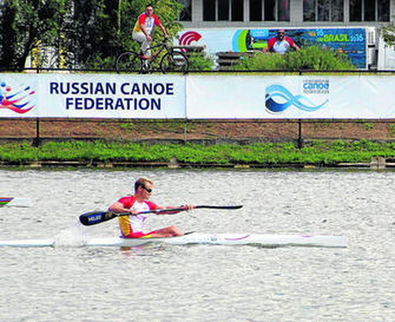 Marcus Cooper concluye segundo en la eliminatoria del K-1 1.000 metros.
