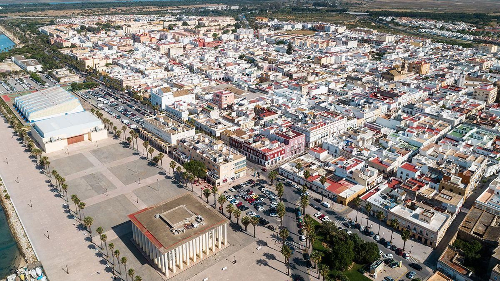 Una vista aérea de la ciudad de Puerto Real