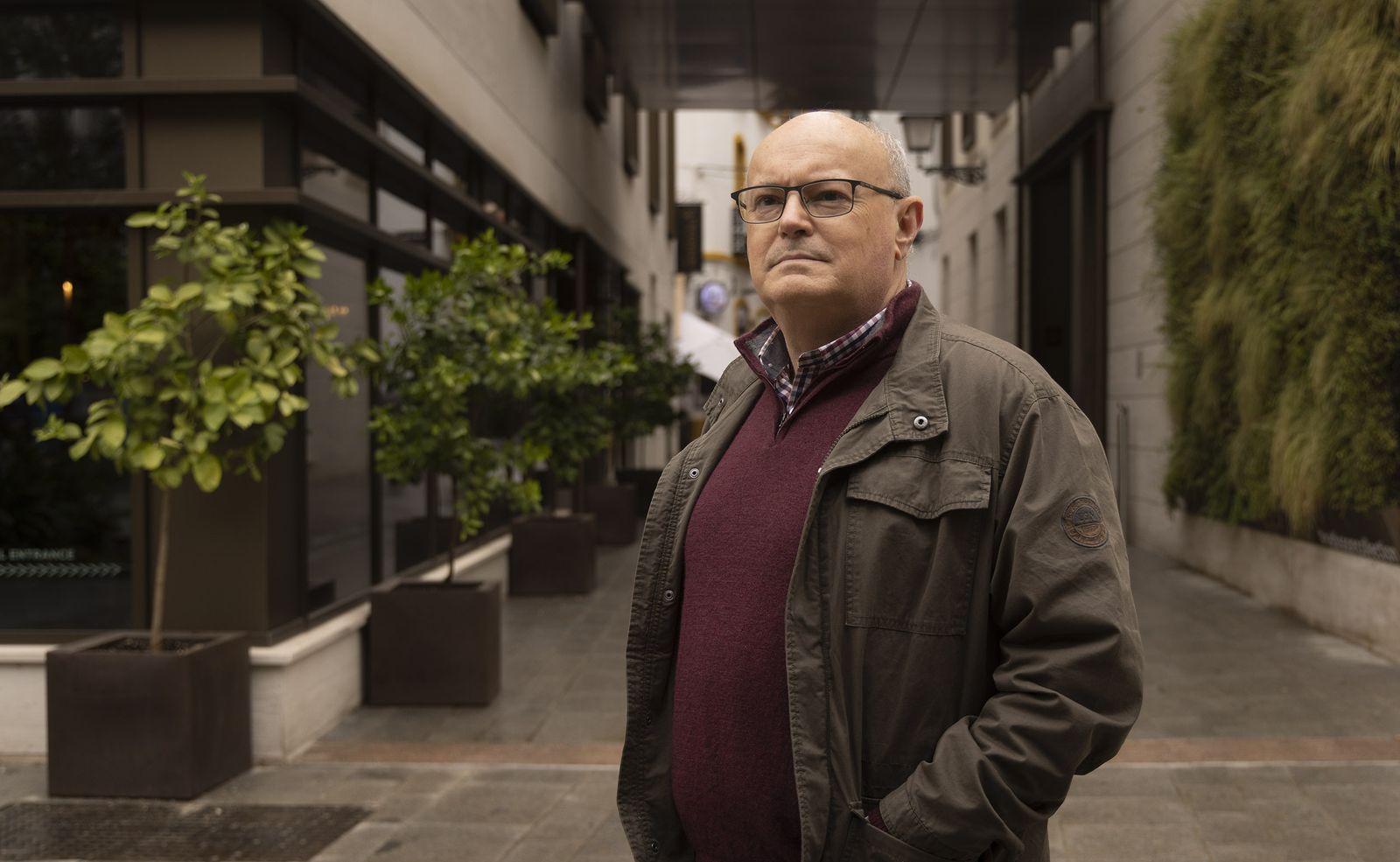 Juan Villegas, durante la entrevista.