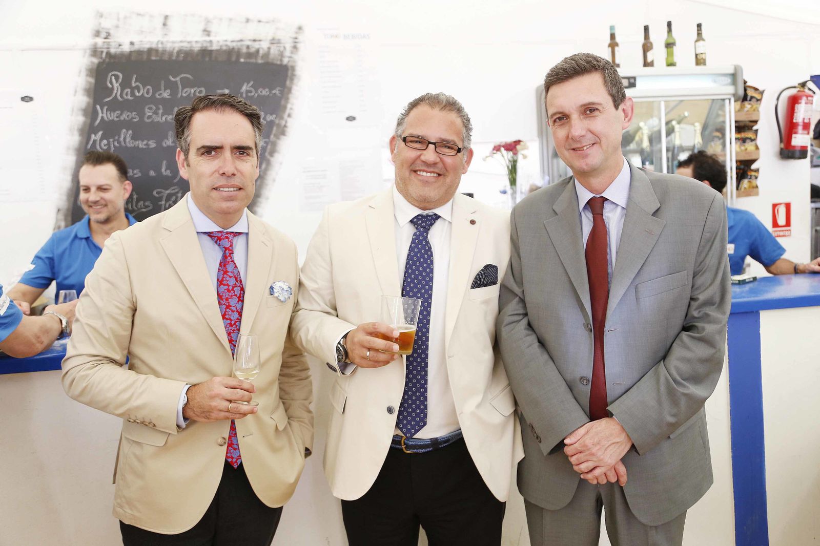 Rafael Navas, Enrique Reina y Miguel Berraquero.