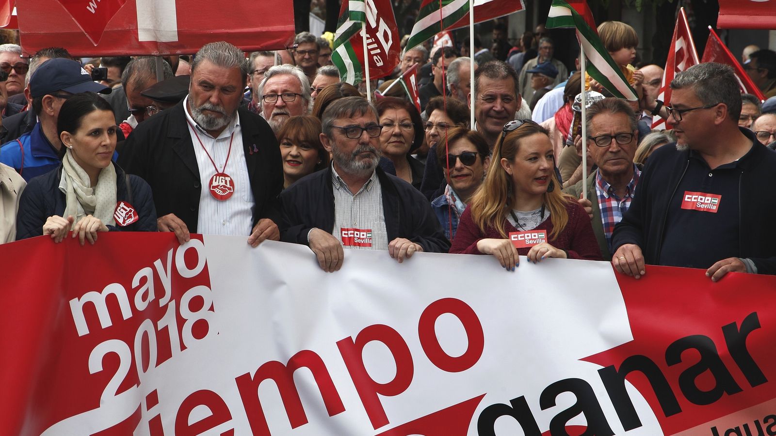Manifestantes en Sevilla.