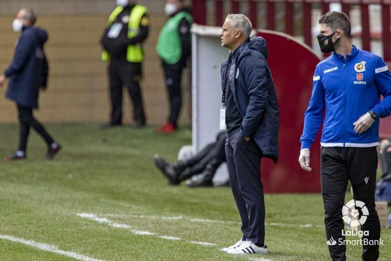 Sergio Pellicer, en la banda de Las Gaunas.