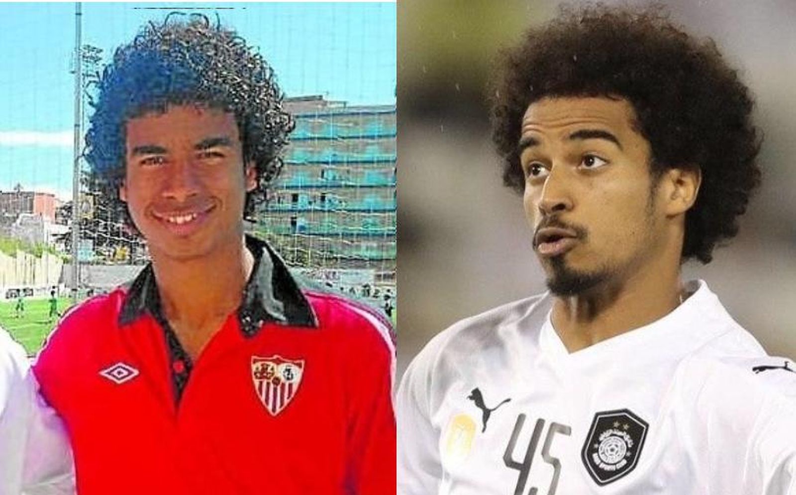 Akram Afif, en el Sevilla y en la selección de Catar 9 años después.