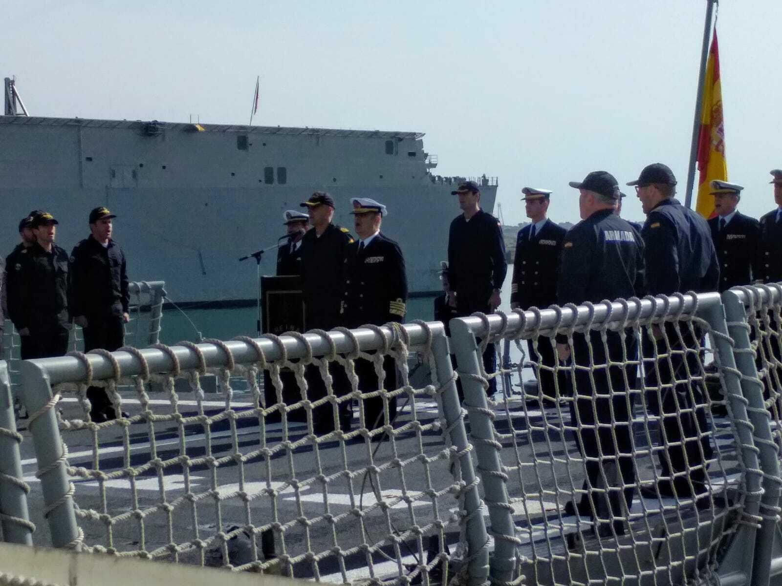 La fragata Reina Sofía llega la Base de Rota