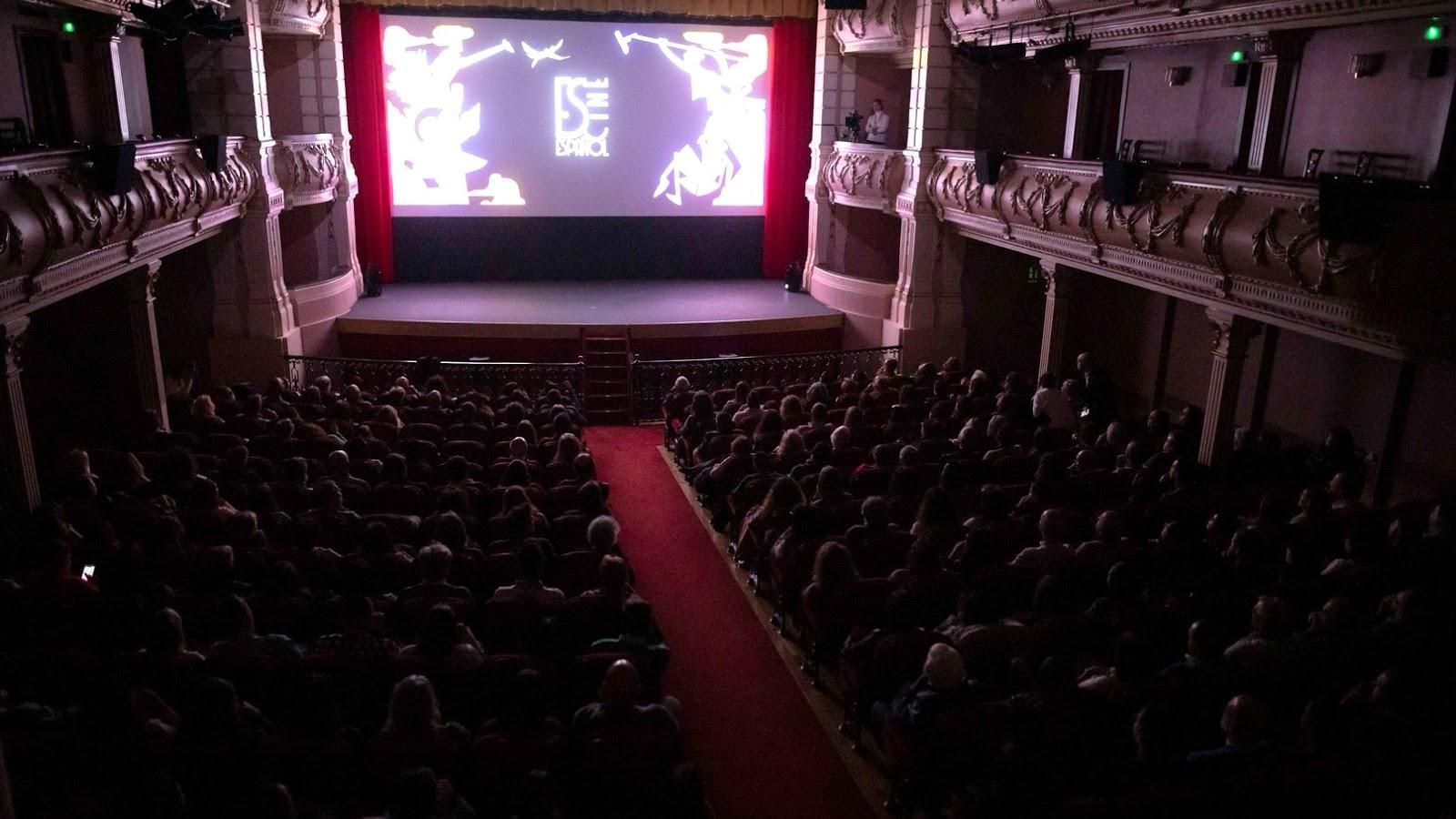 Proyección en el Gran Teatro durante el Festival.