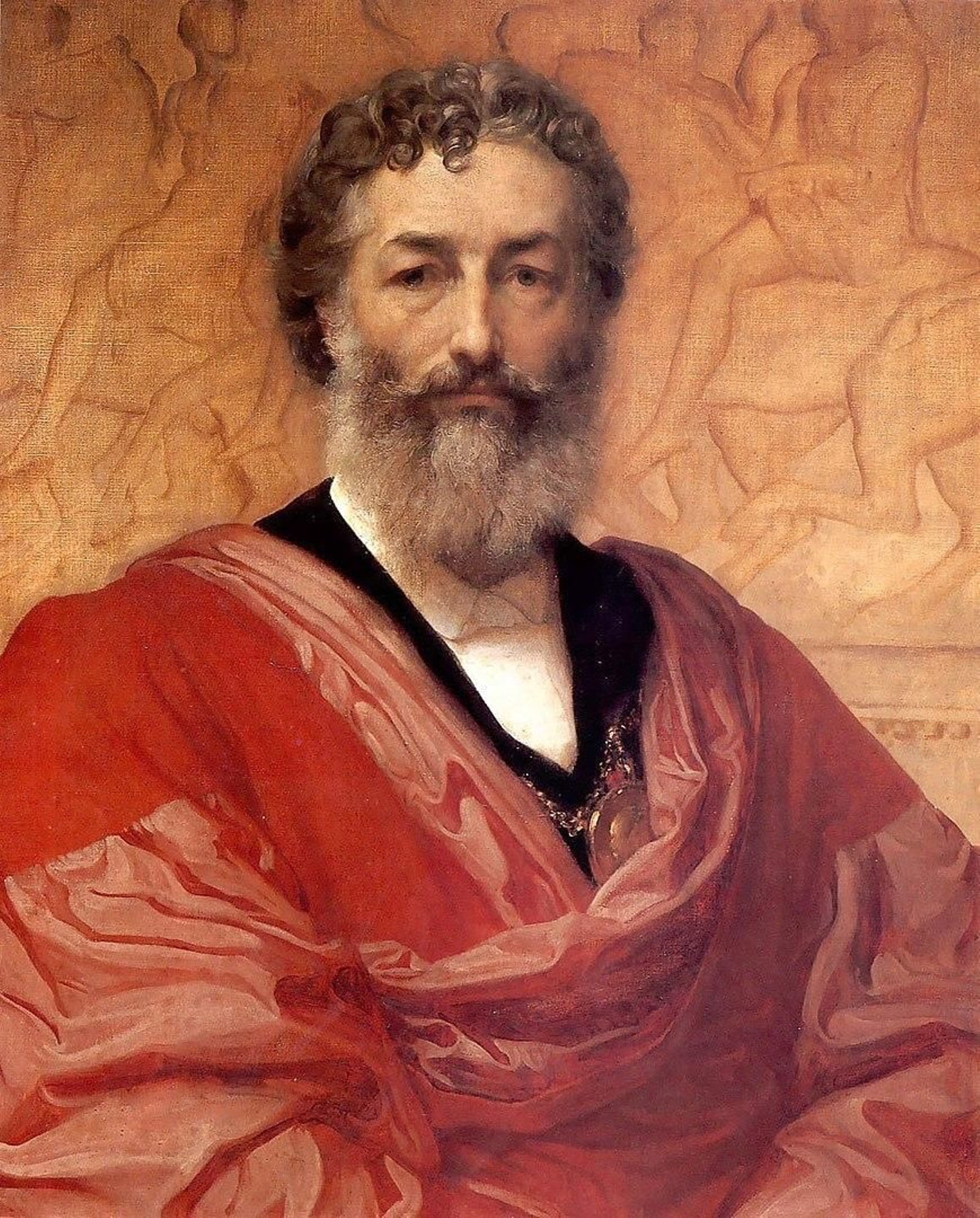 Autorretrato de Frederic Leighton.