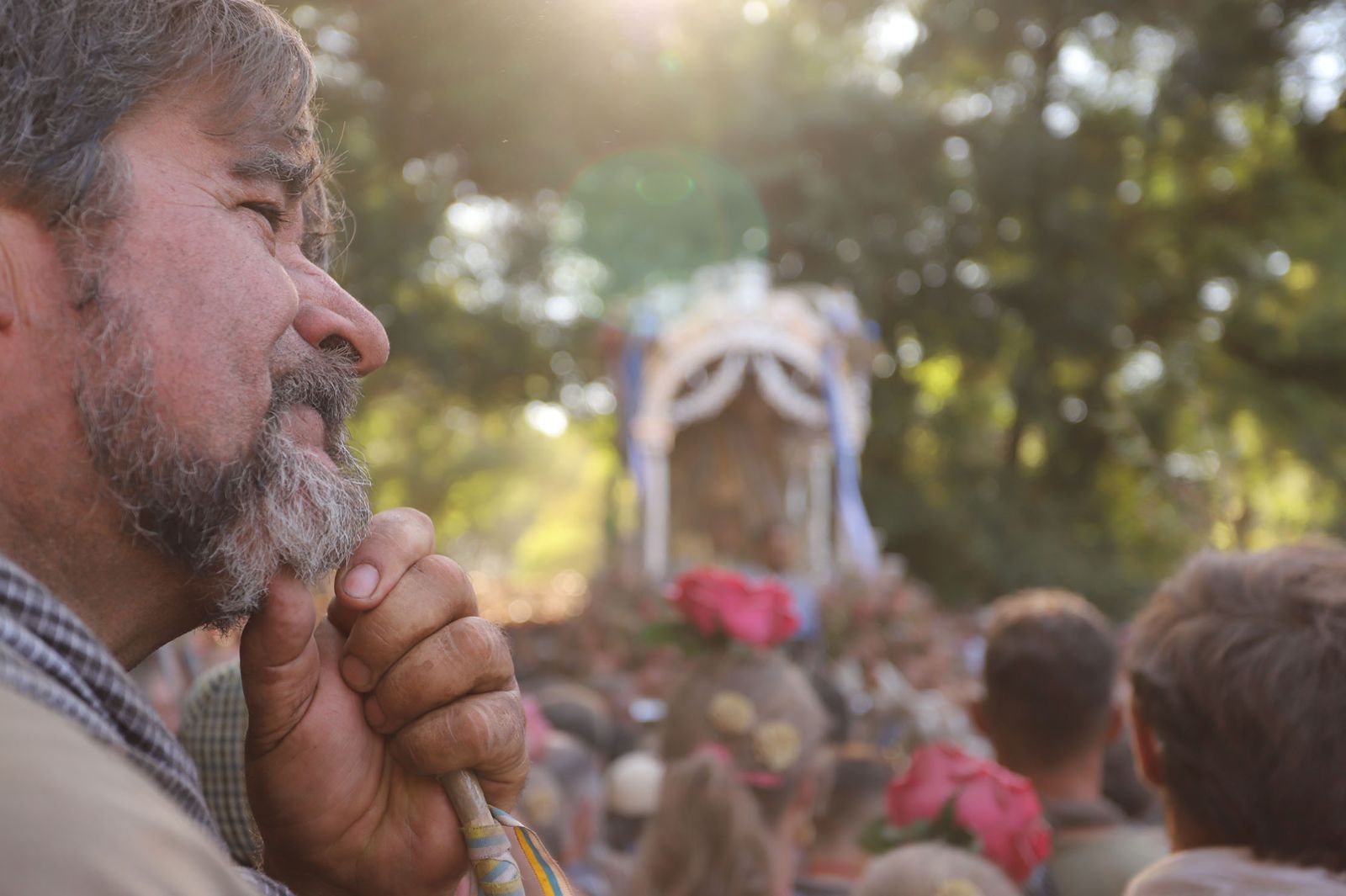 Imágenes de la Hermandad del Rocío de Huelva en la charca