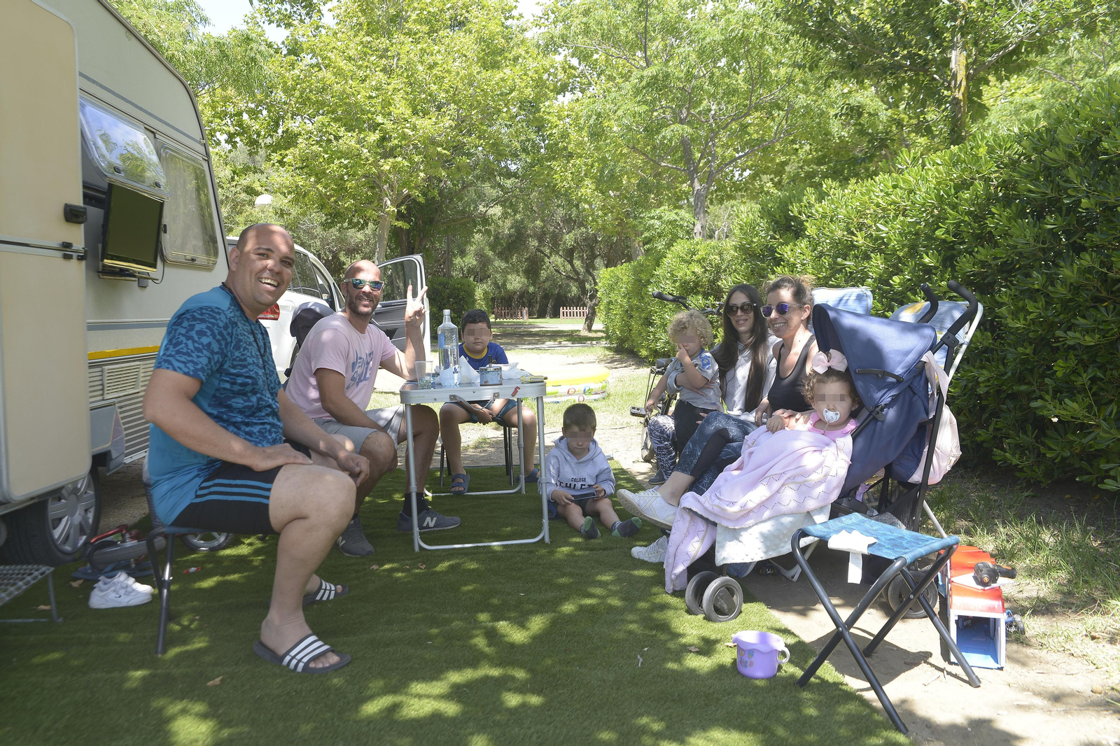 Fotos de la apertura del camping de Valdevaqueros