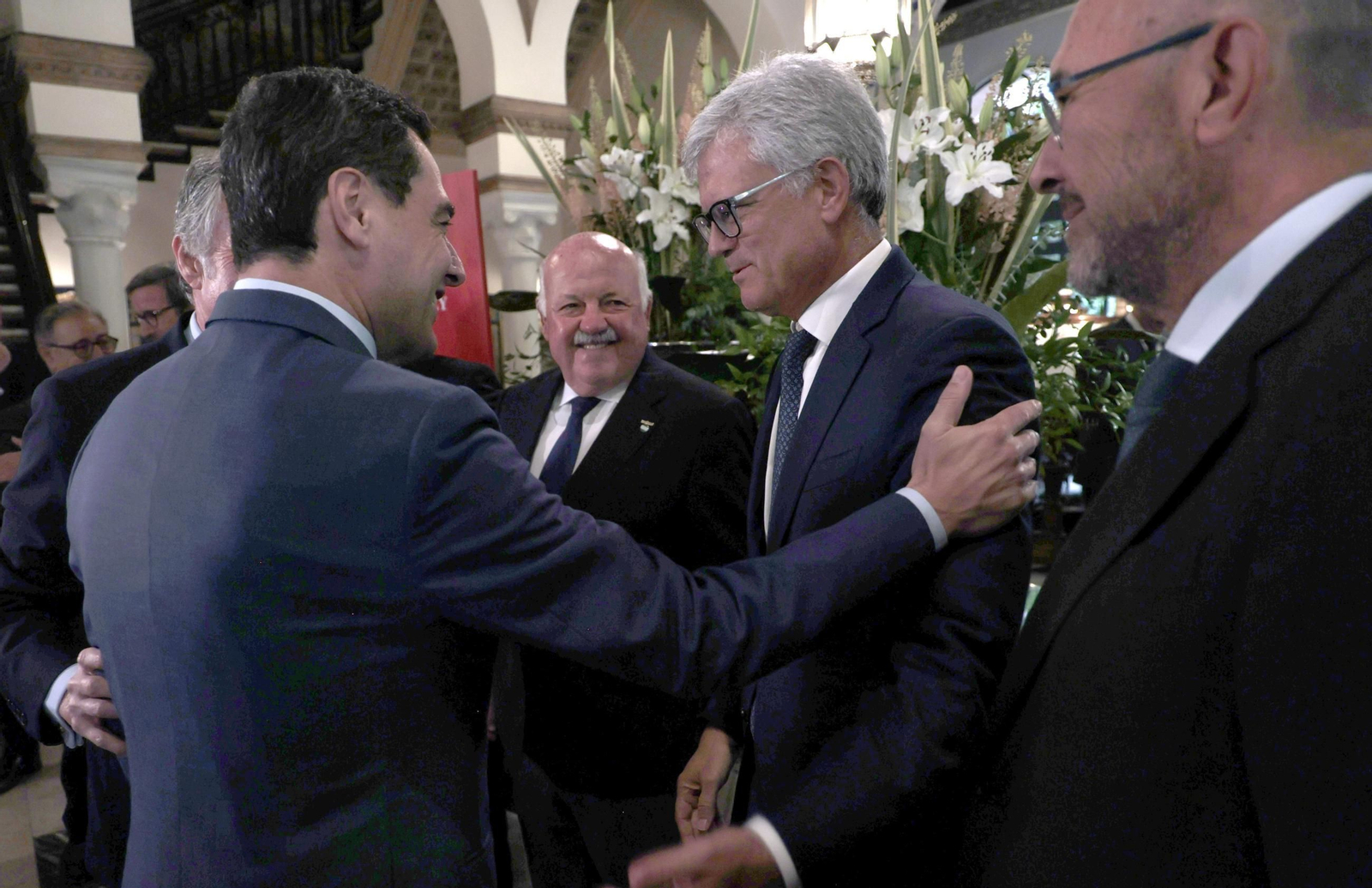 Juanma Moreno,, Jesús Aguirre,  Pablo de Carvajal, Curro Ferraro