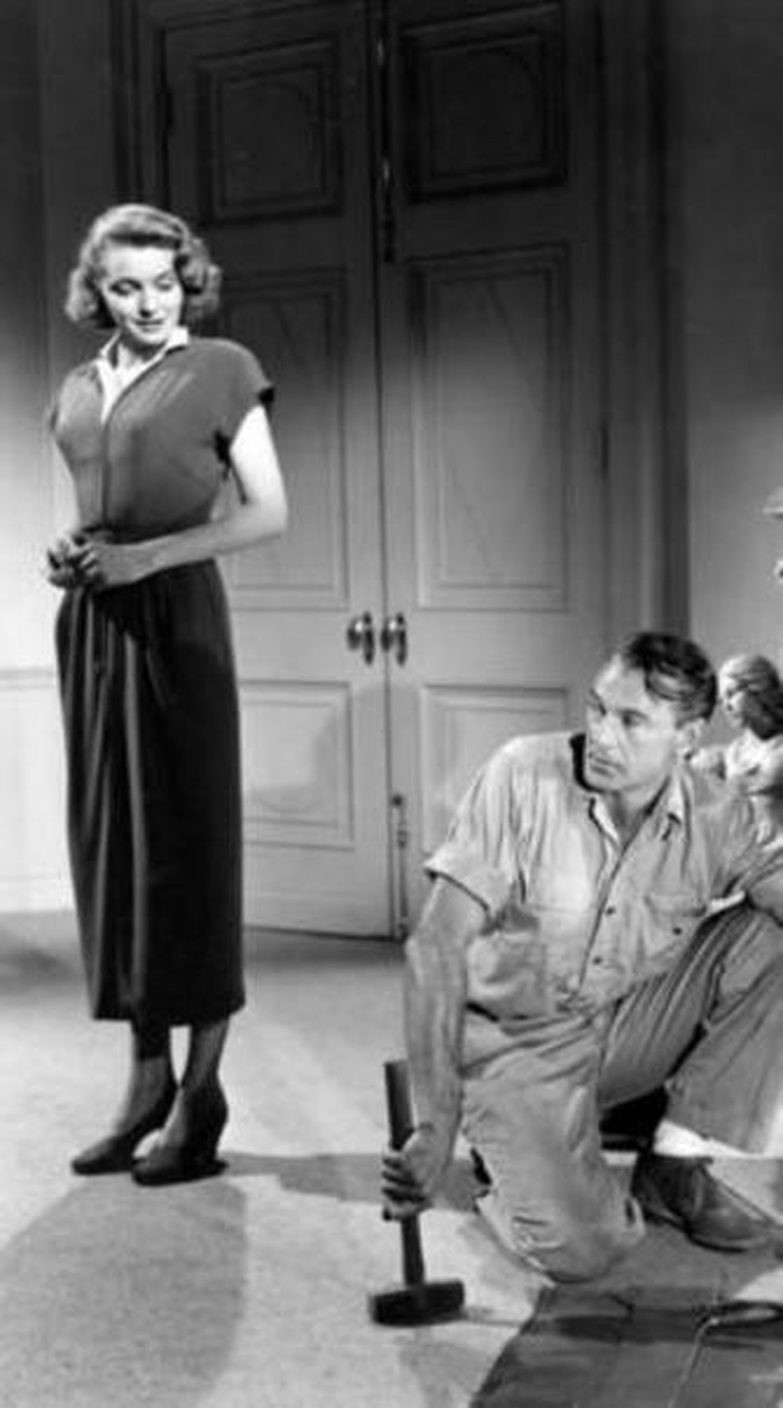 Patricia Neal, junto a Gary Cooper en la memorable 'El manantial'.