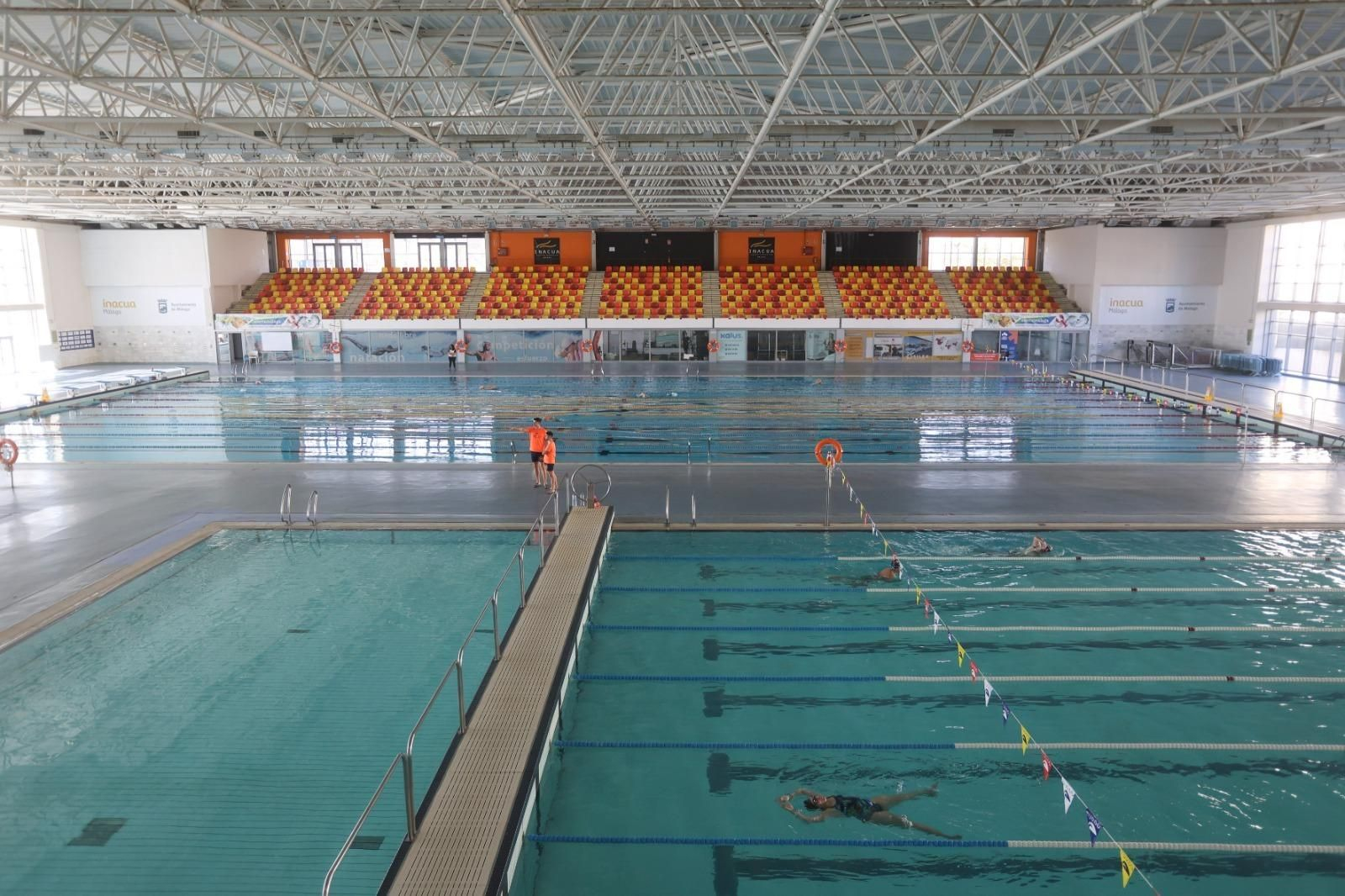 La reapertura de la piscina de 50 metros de Inacua, en imágenes