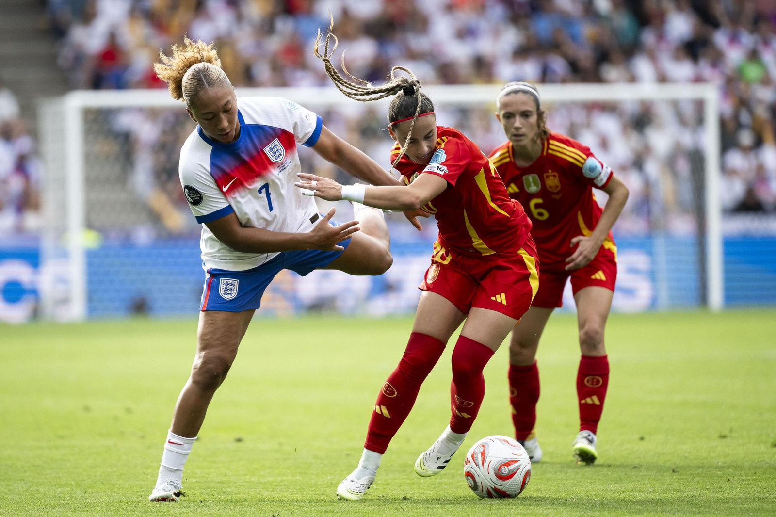 Las mejores imágenes de la final España - Inglaterra de la Eurocopa femenina