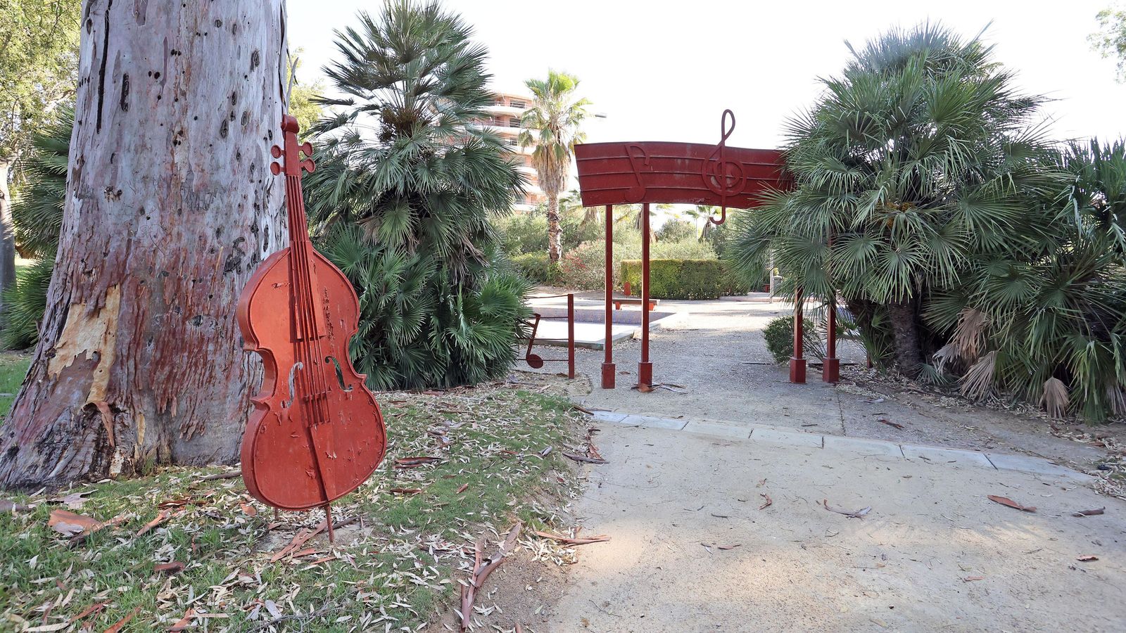Entrada al espacio dedicado a la música en el Jardín Escénico.