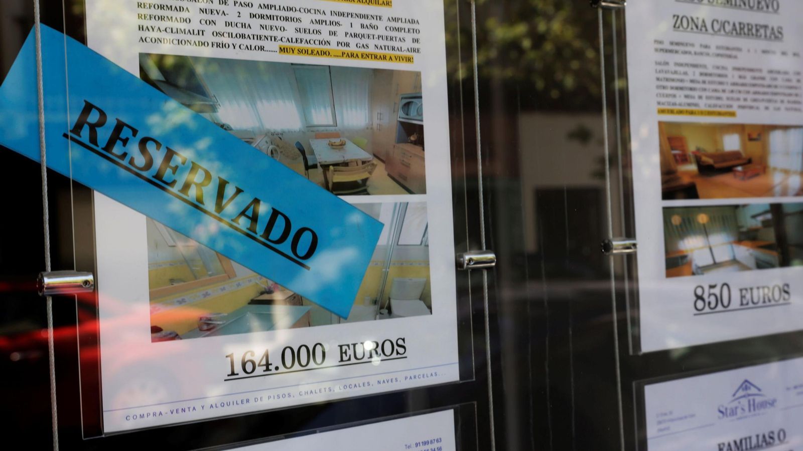 Imagen de archivo de una vivienda a la venta en una inmobiliaria