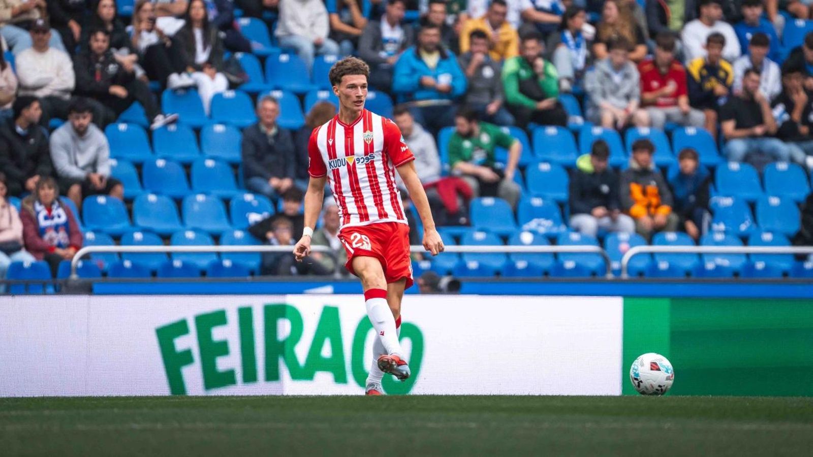 Stefan Dzodic, en el último encuentro de los rojiblancos.