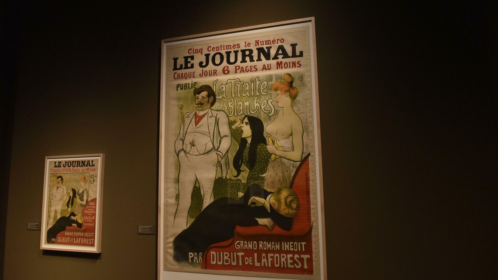 Dos ilustraciones de Théophile Alexandre de Steinlen del mismo libro: con censura, a la izquierda, y sin censura (mujer con pecho descubierto) a la derecha.