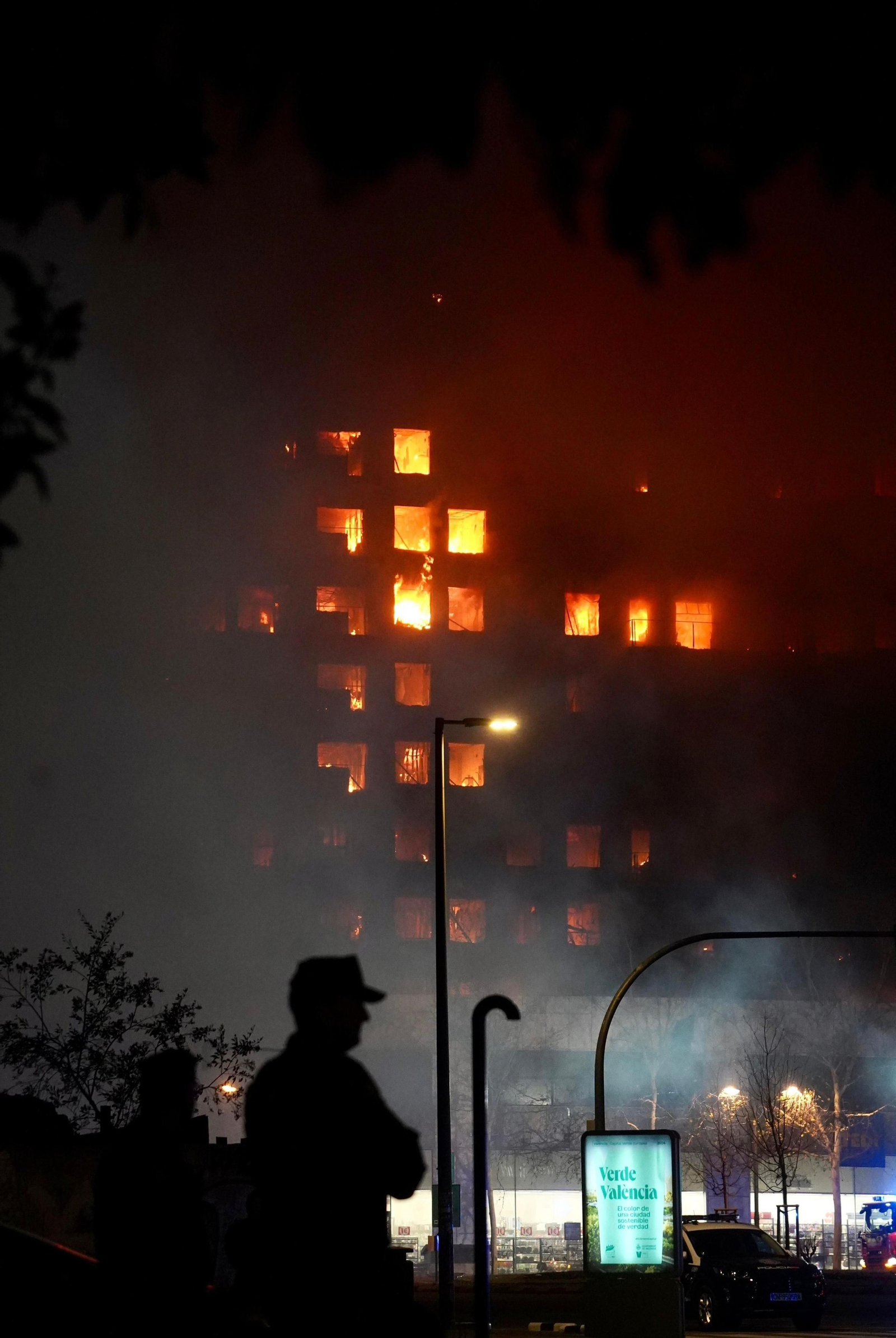 Imágenes del incendio en Valencia Imágenes del incendio en Valencia