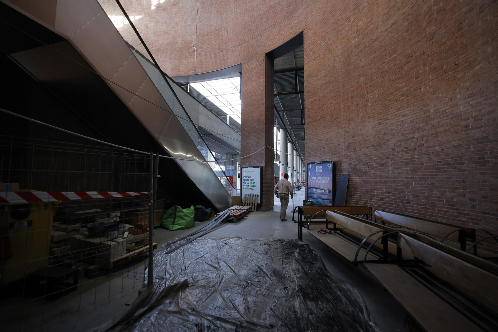 Las imágenes de las obras de la estación de autobuses Plaza de Armas