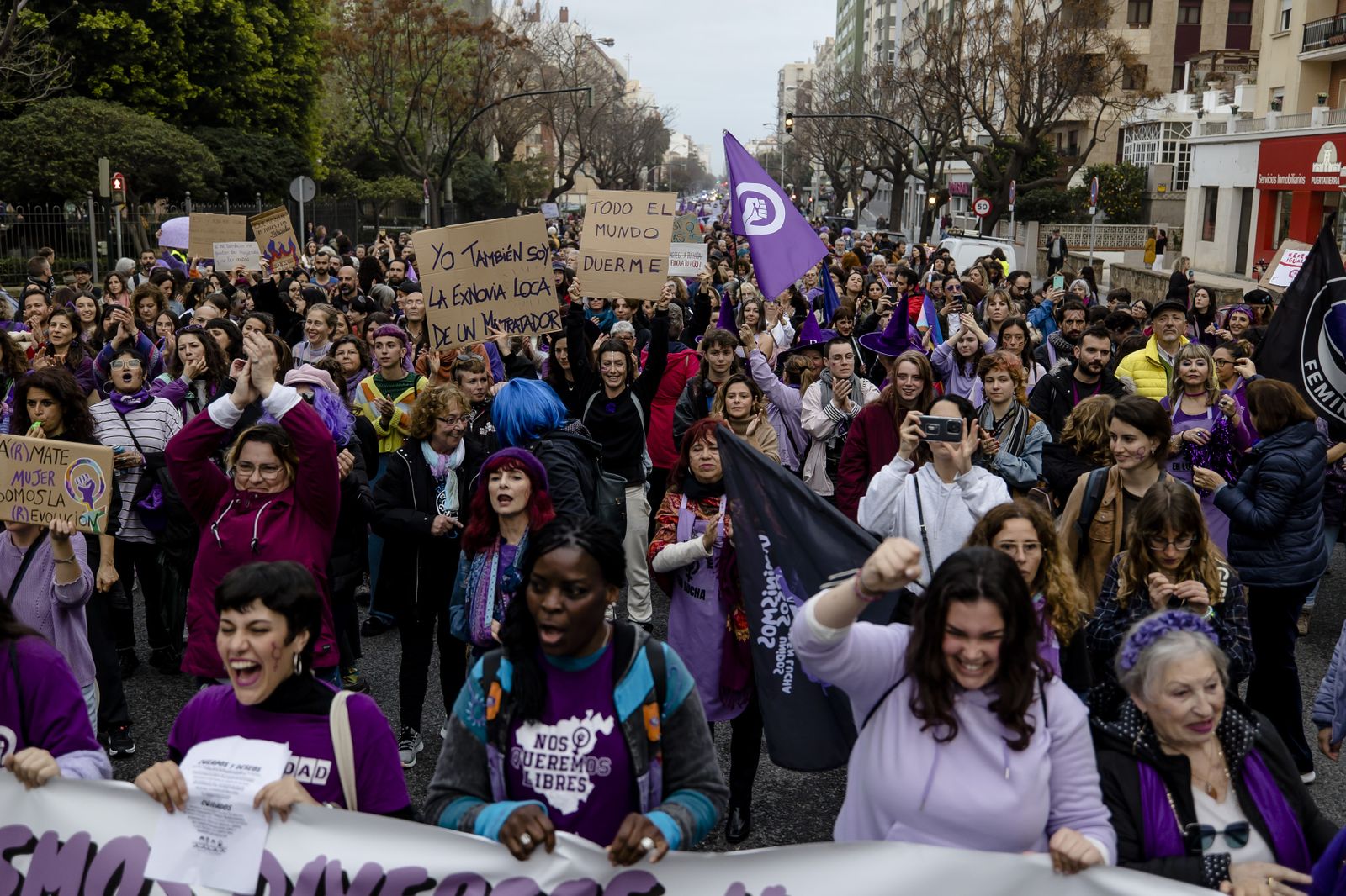 Las imágenes de la manifestación del 8M en Cádiz.