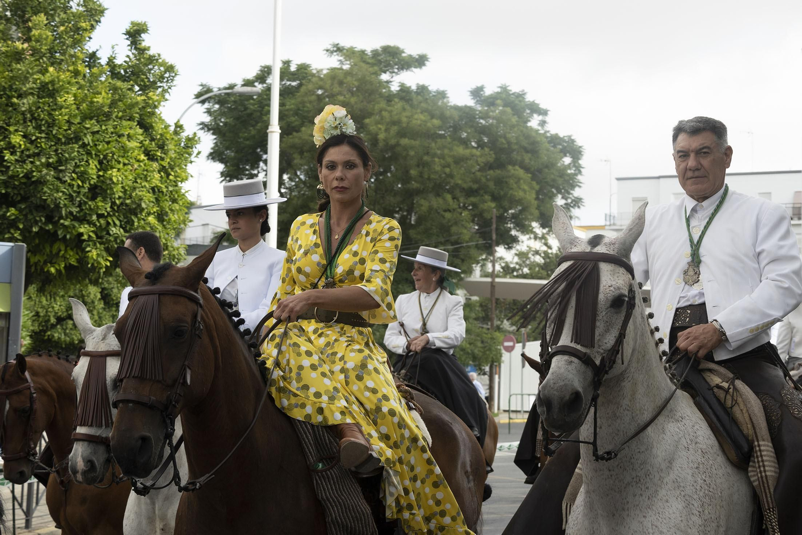 Todos los rocieros de la comitiva de la Hermandad de Huelva, en imágenes