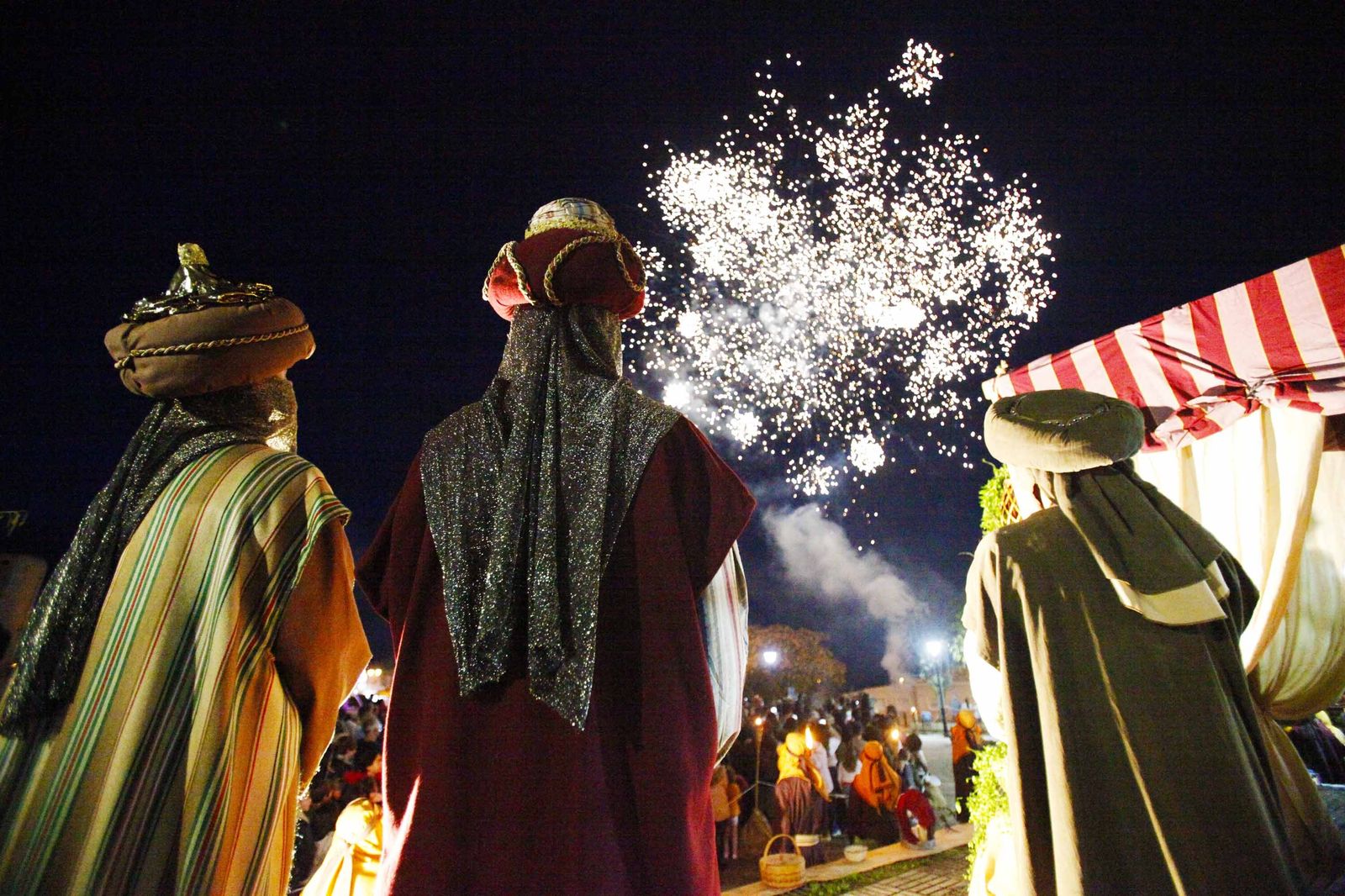 Las imágenes de los Reyes Magos recogiendo el oro en las Minas de Tharsis
