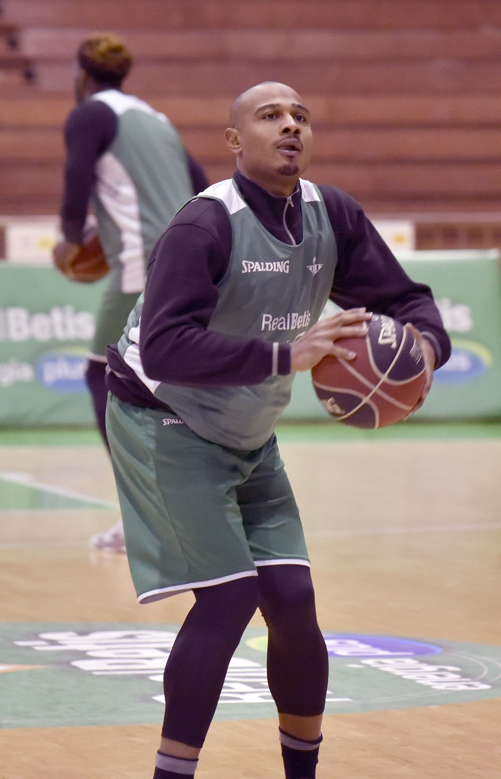 Dontaye Draper, durante un entrenamiento en San Pablo. / JUAN CARLOS VÁZQUEZ