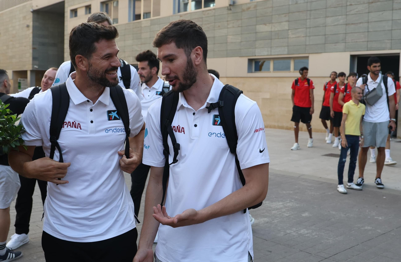 La selección española de baloncesto ya está en Málaga