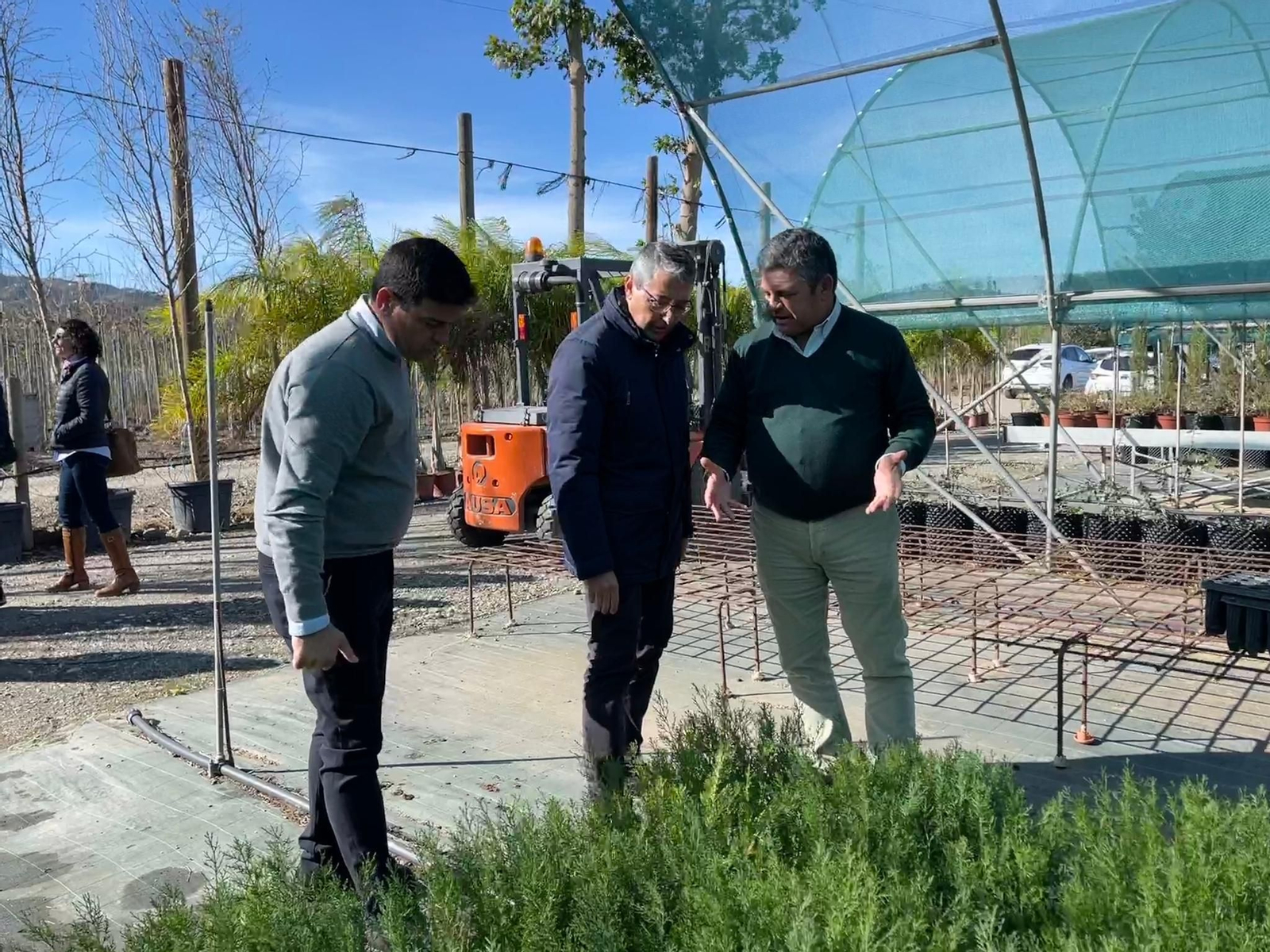 Francisco Salado visita el Vivero Provincial.