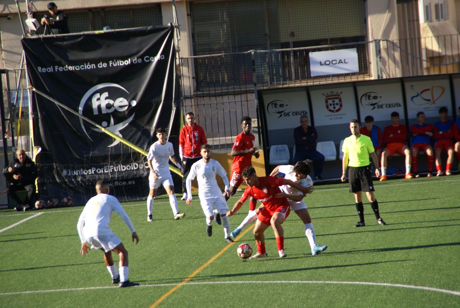 Un momento del Ceuta B-La Palma.