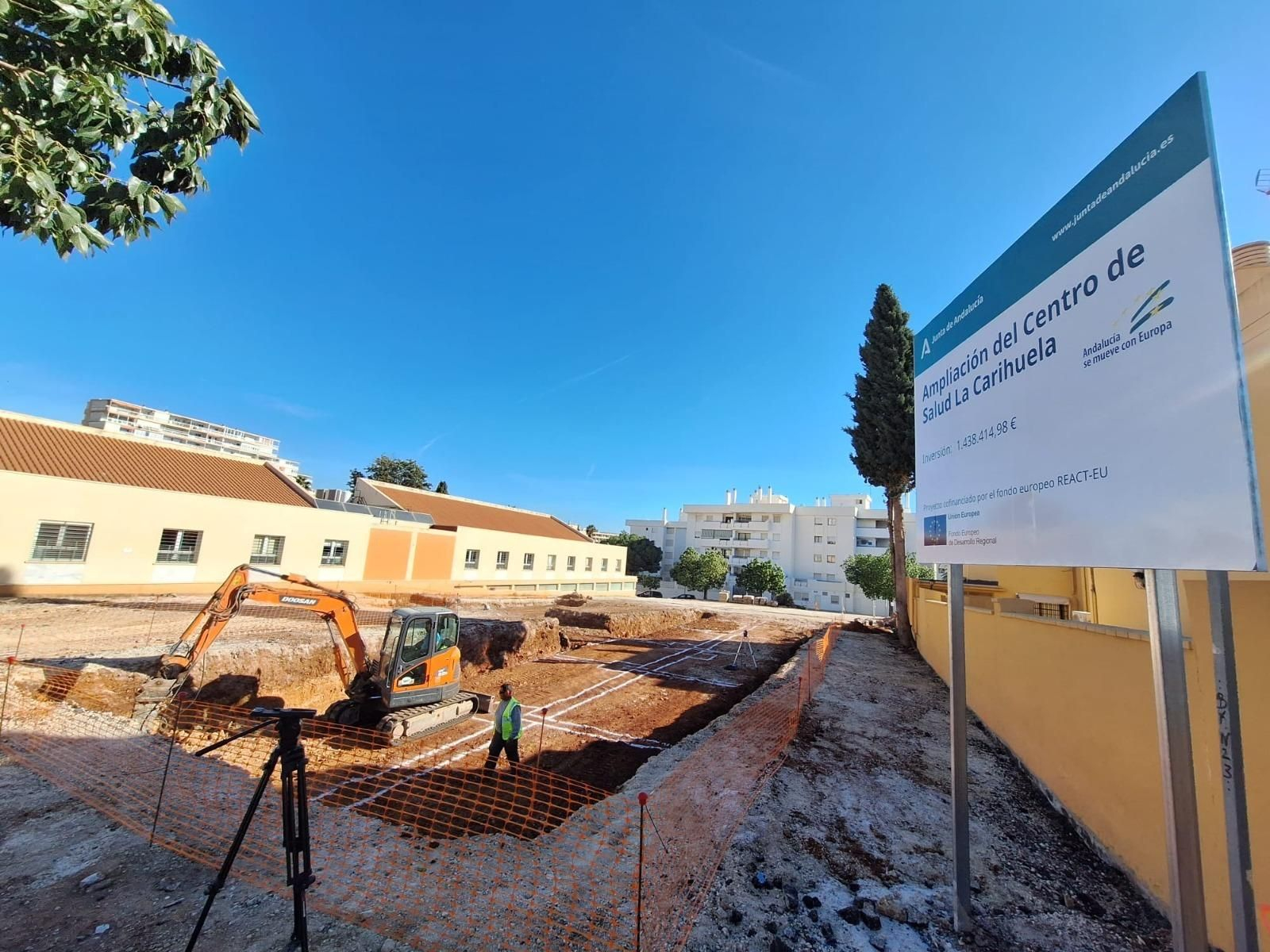 El inicio de los trabajos del centro sanitario.