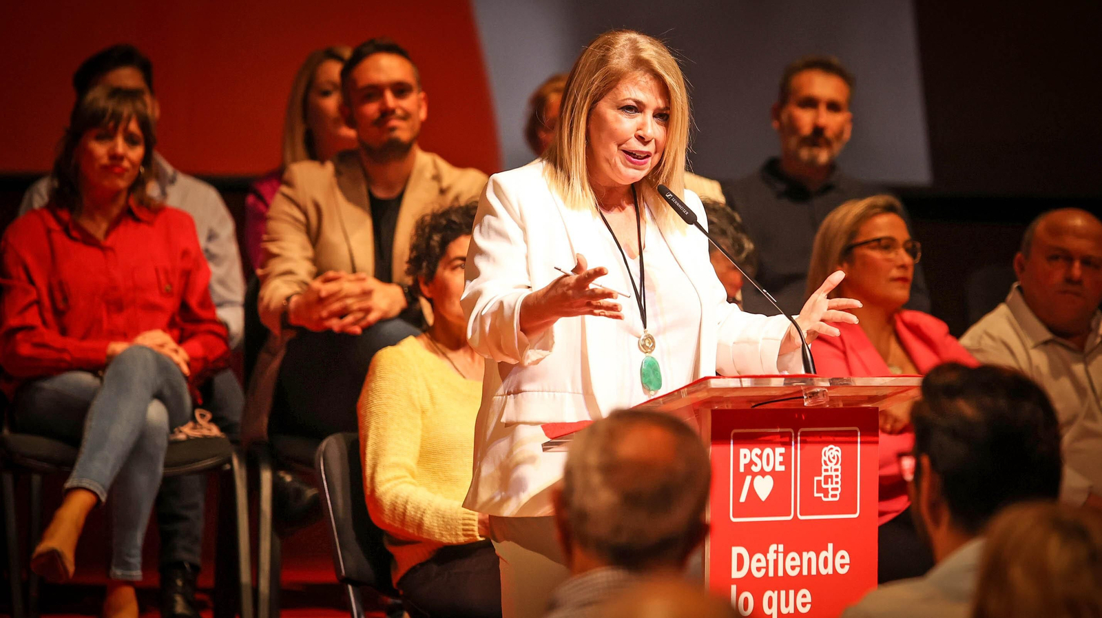 La ministra Nadia Calviño, en la presentación de la candidatura del PSOE de Jerez