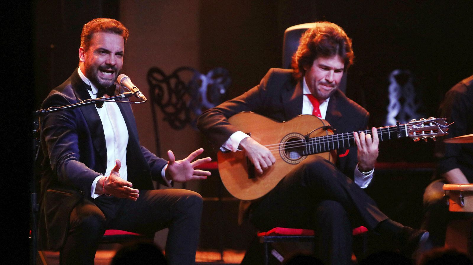 Jesús Méndez y Miguel Salado, durante su actuación.