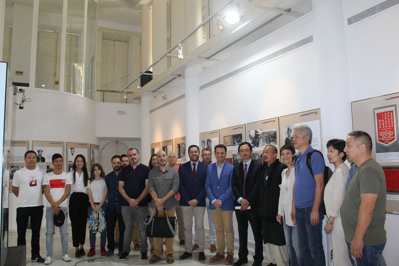 Presentación de la exposición sobre los brigadistas chinos que participaron en la Guerra Civil.