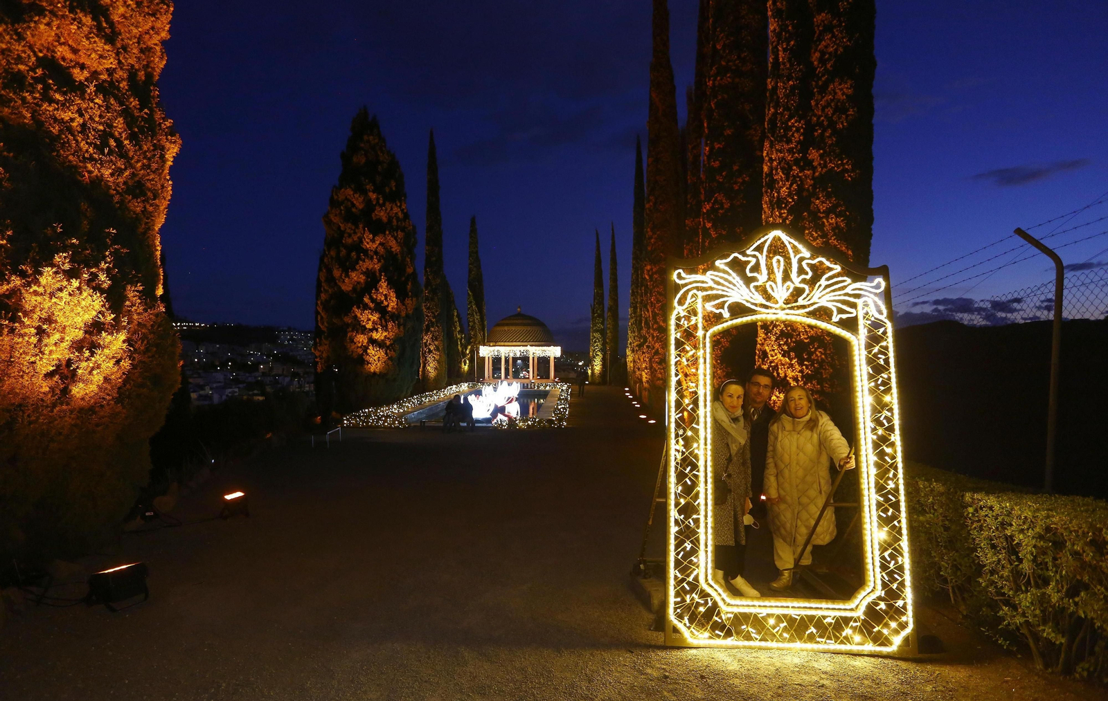 Las luces del Jardín Botánico de Málaga, en fotos