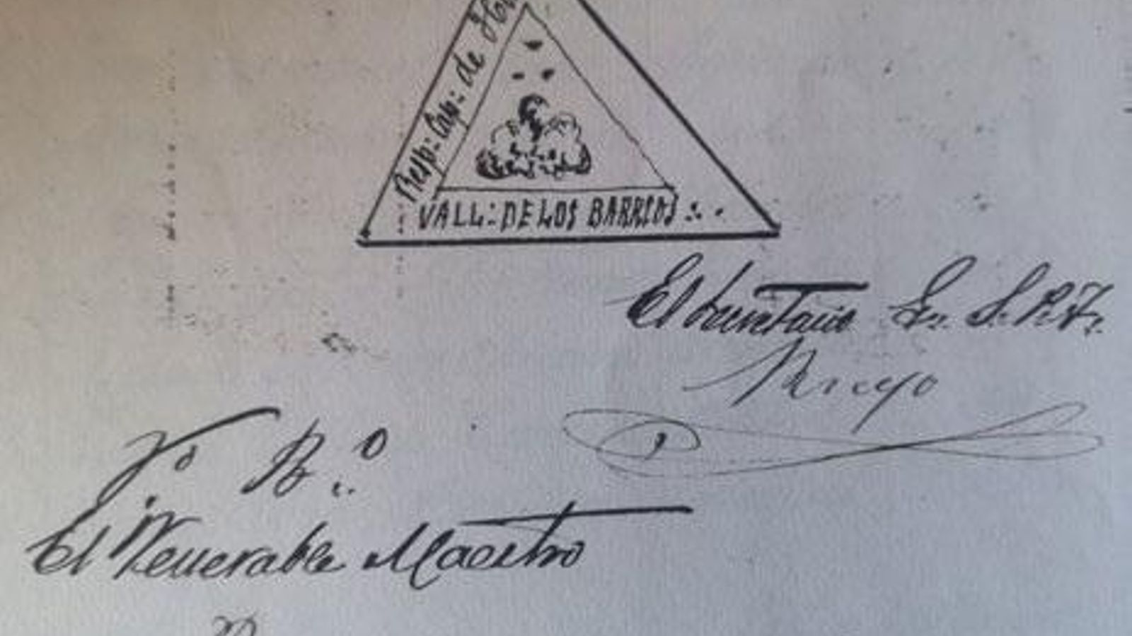 Documento de la logia Roncero nº 224 perteneciente al Grande Oriente Nacional de España, 1887.