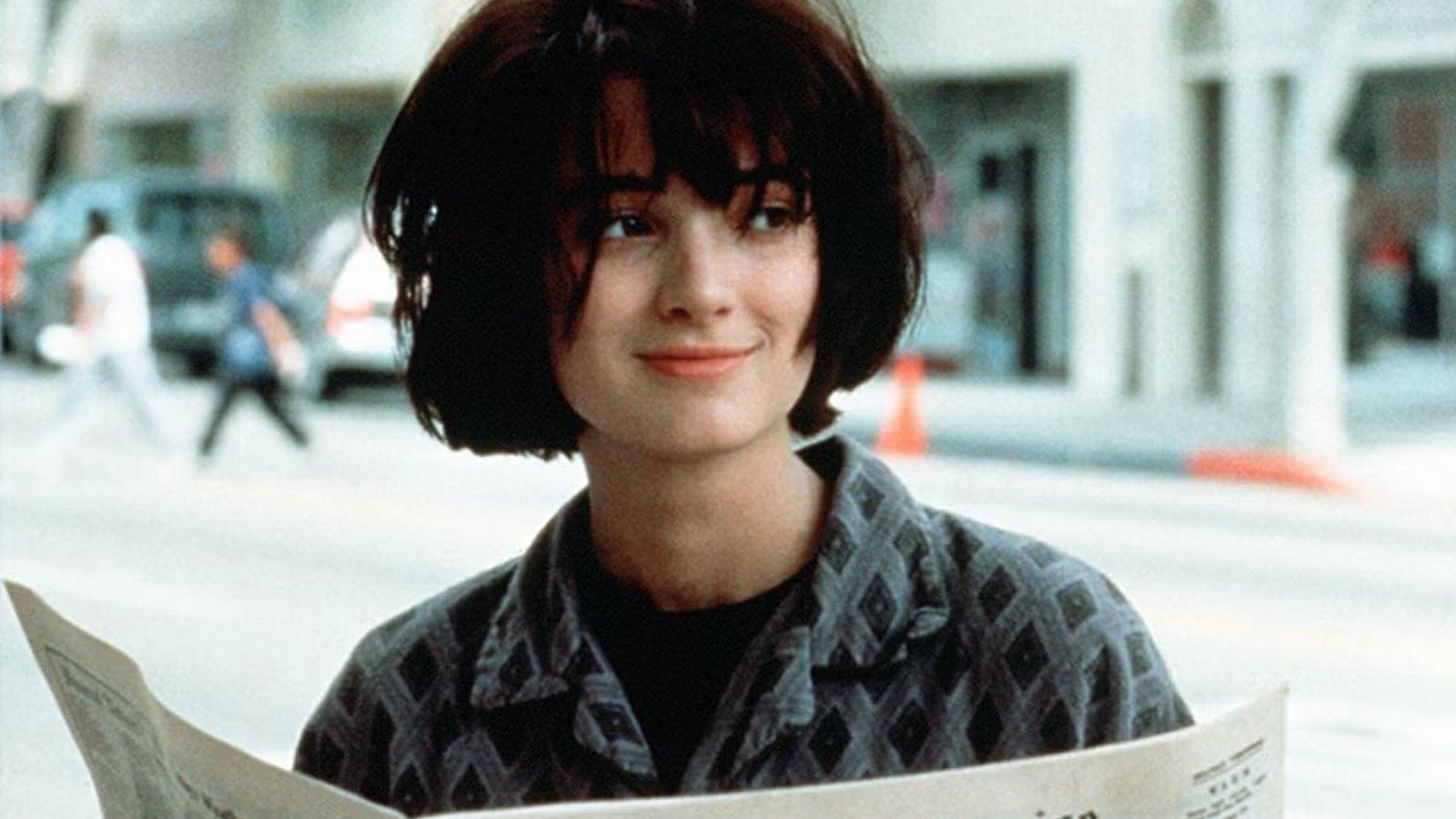 Winona Ryder con un corte de pelo bob en los años 90.