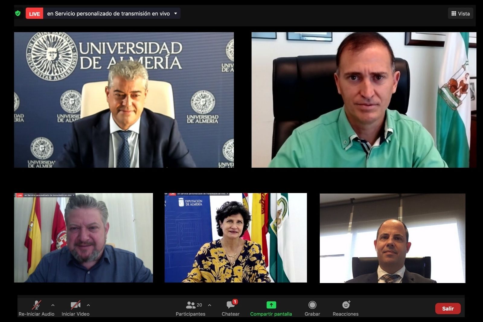 Un momento de la inauguración de la Feria.