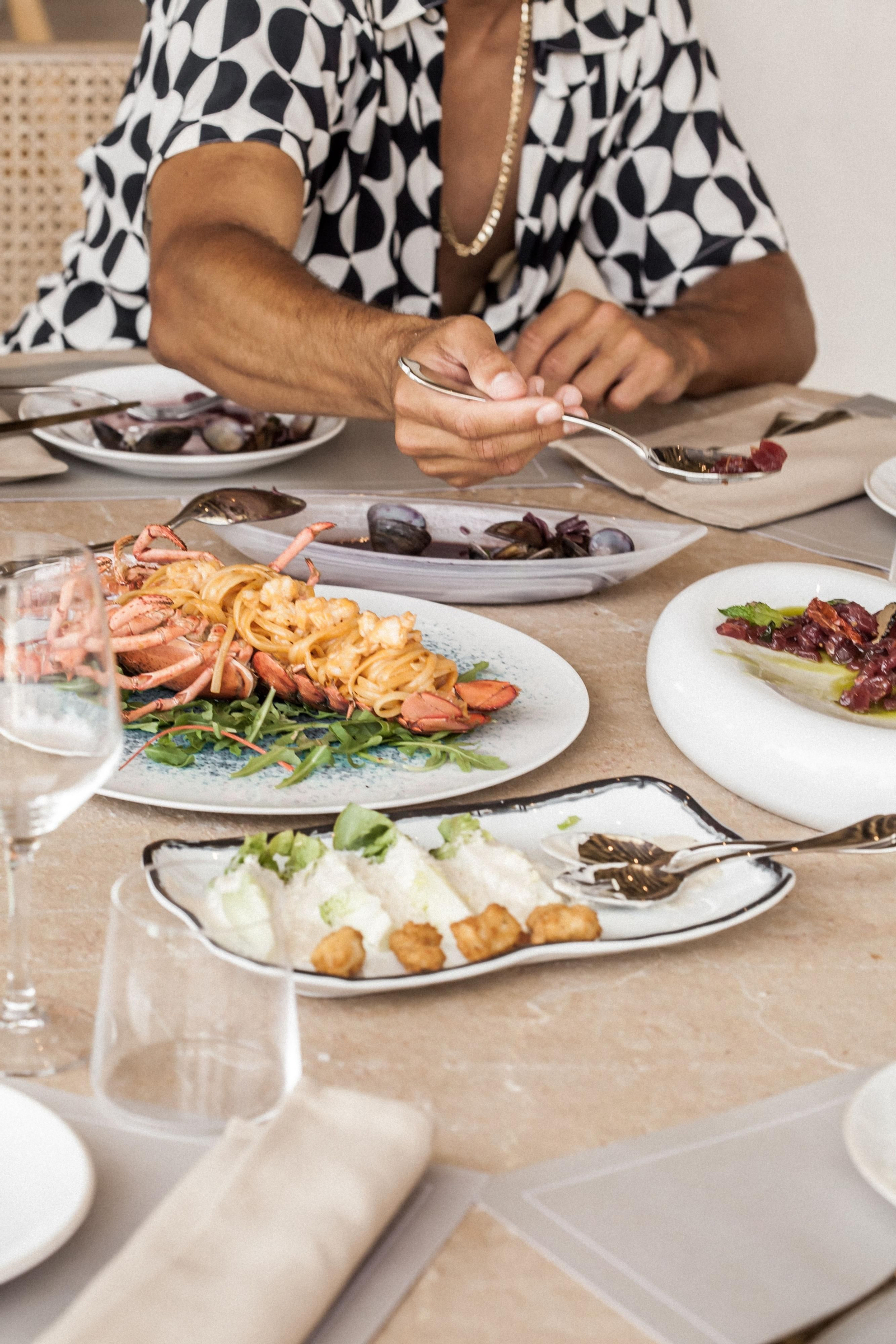 Uno de los platos de Nido Estepona Uno de los platos de Nido Estepona