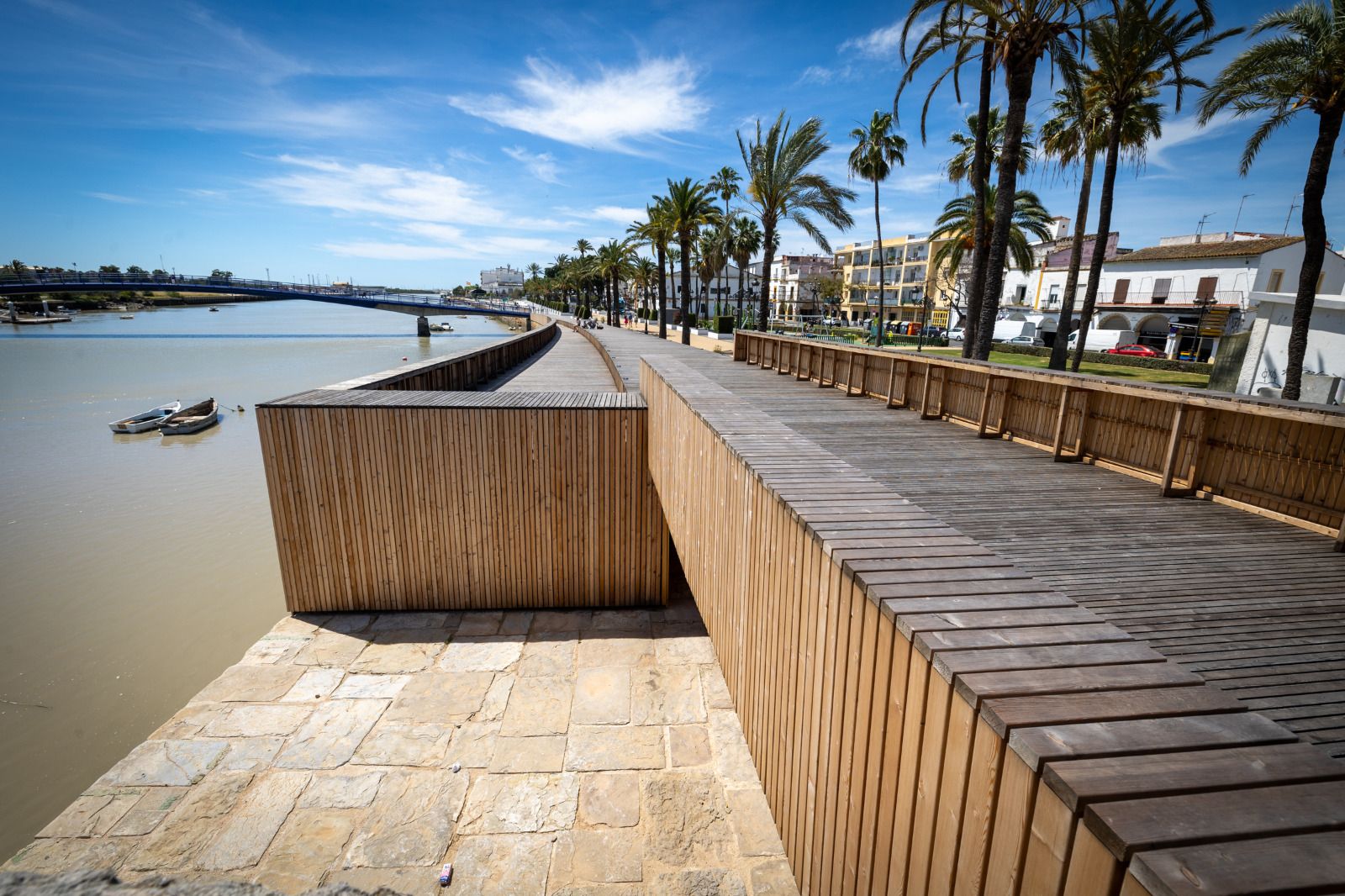 Una imagen del mirador del paseo fluvial, desde donde se podrá ver la película del 4 de septiembre.