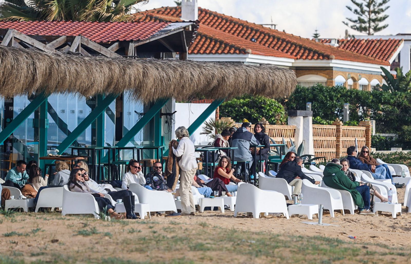Fotos de la playa de Punta Umbría tras las últimas borrascas
