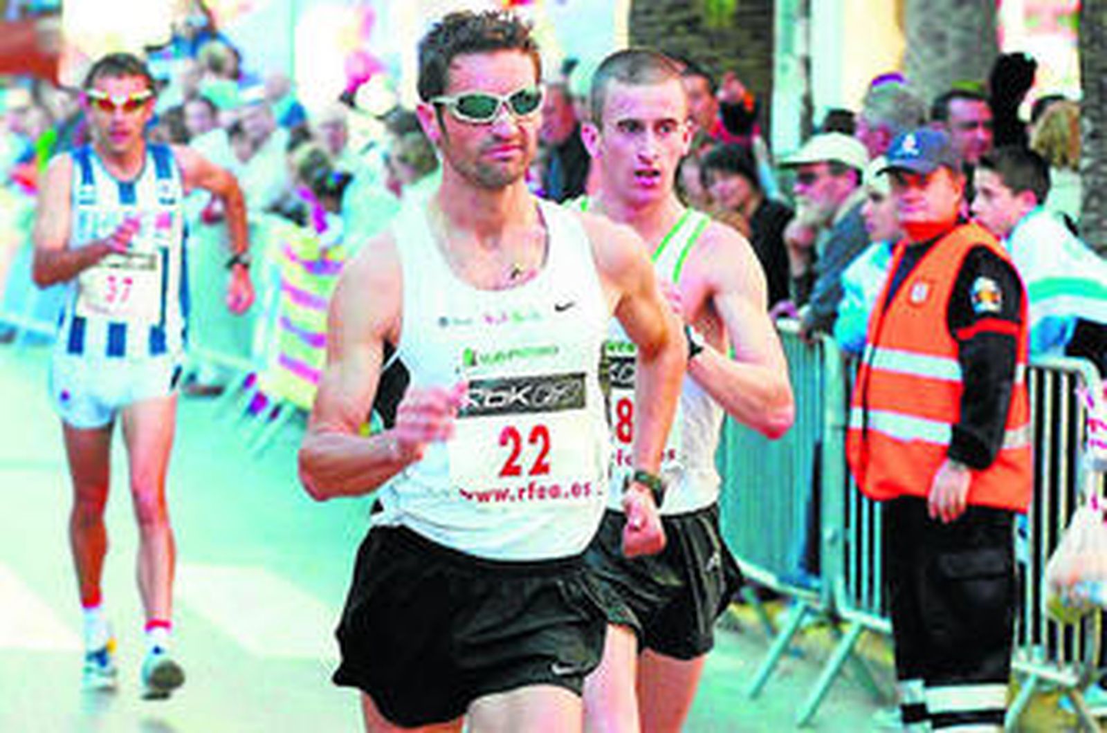 El granadino Paquillo Fernández, en la prueba de 20 kilómetros del Campeonato de España de marcha en ruta que se celebró en Ibiza en mayo.
