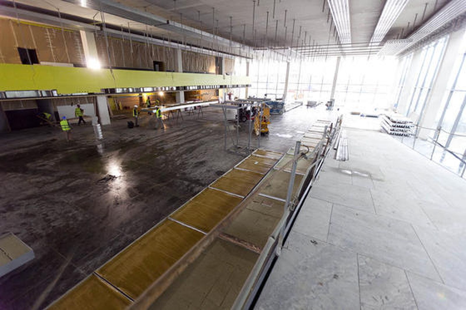 Estado de las obras de ampliación de Fibes, que espera estar en funcionamiento en los próximos meses.  Foto: Jaime Martínez