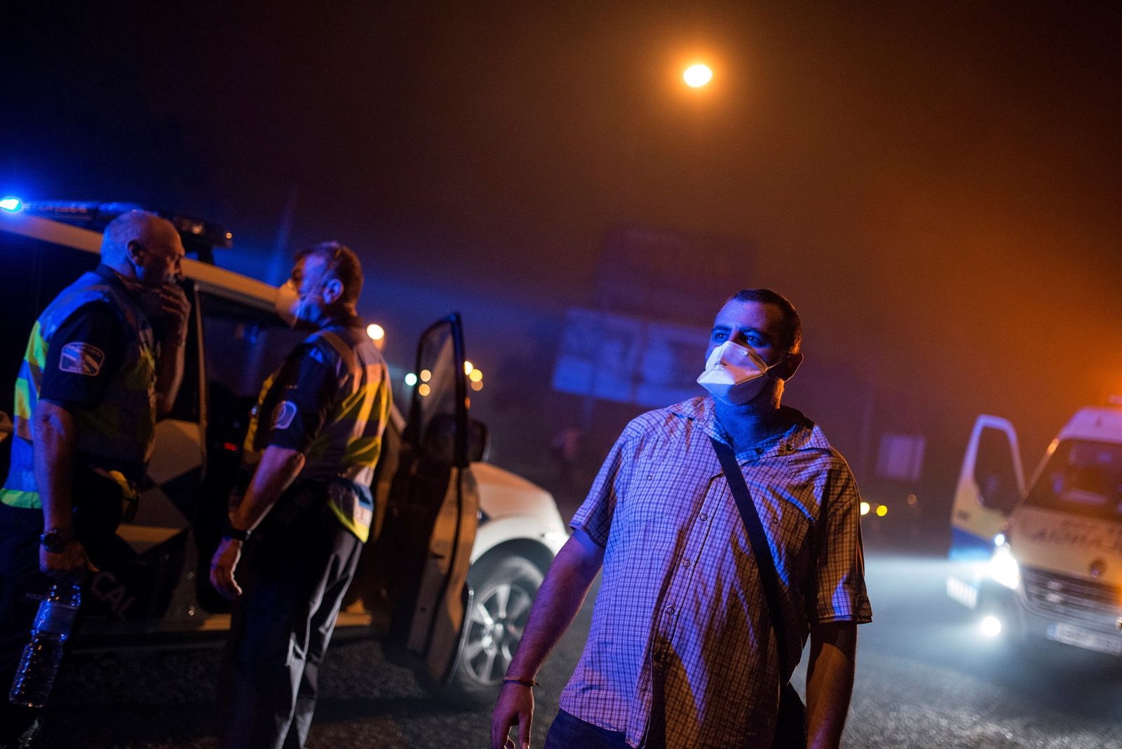 Los incendios declarados en Galicia, en imágenes