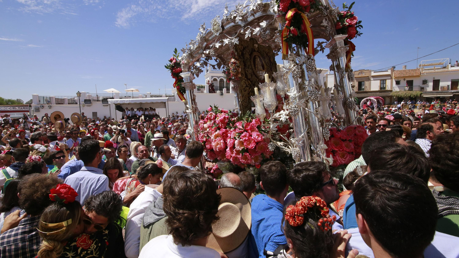 Imágenes de pasadas romerías de la Hdad de Jerez al Rocío
