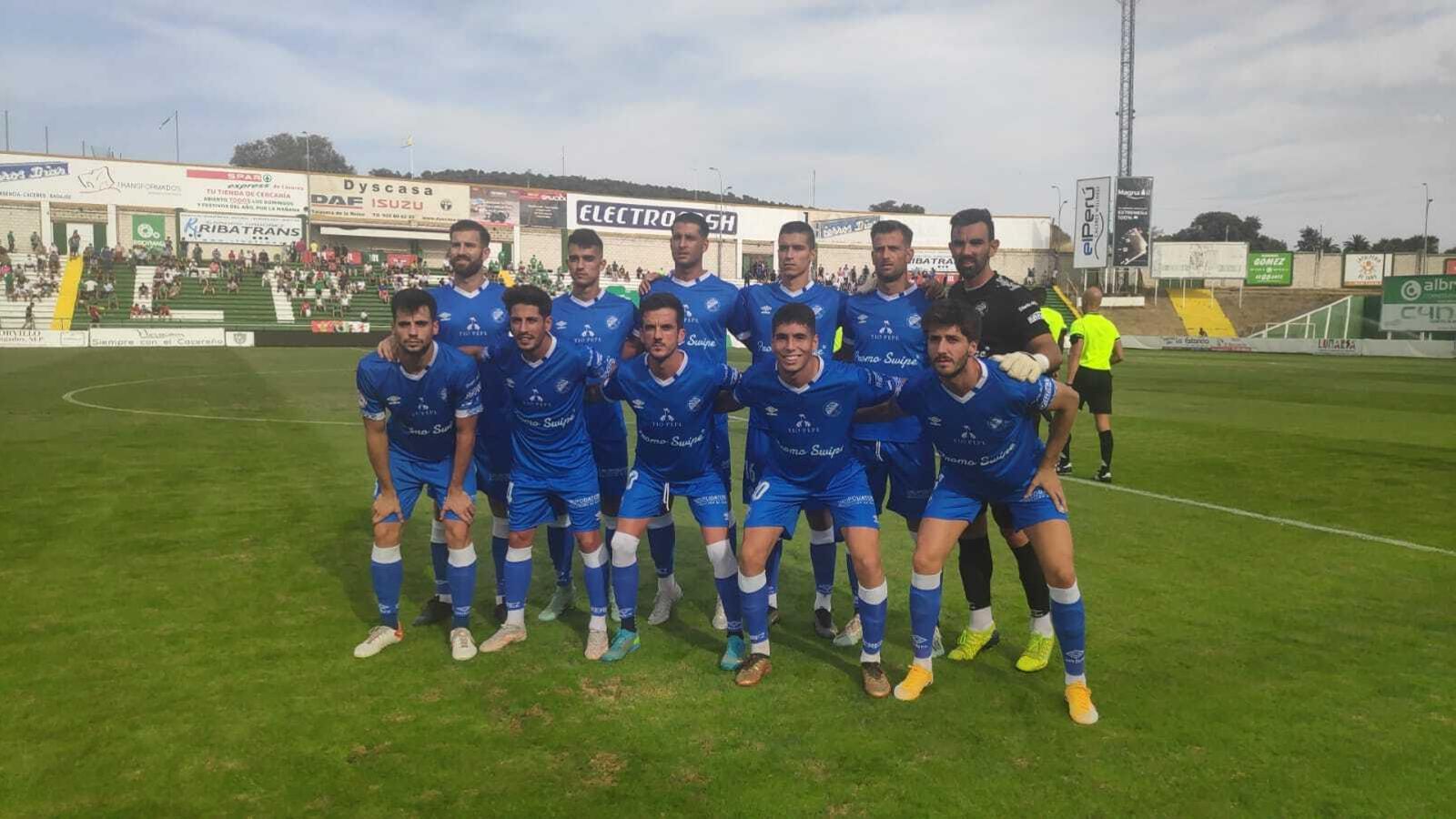 Once que presentó el Xerez DFC ante el Cacereño en el Príncipe Felipe.