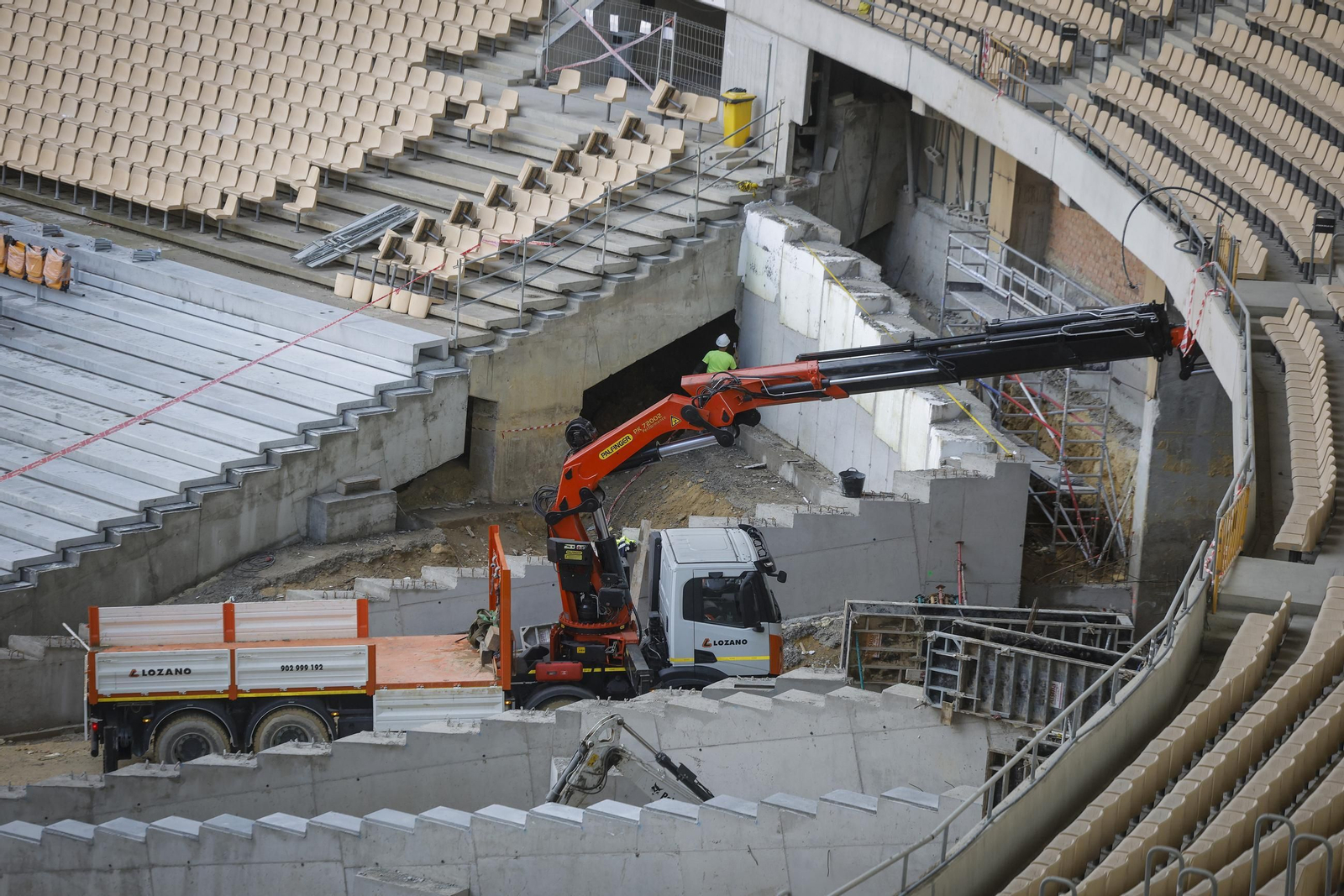 Las obras del Estadio de la Cartuja, todas las fotos