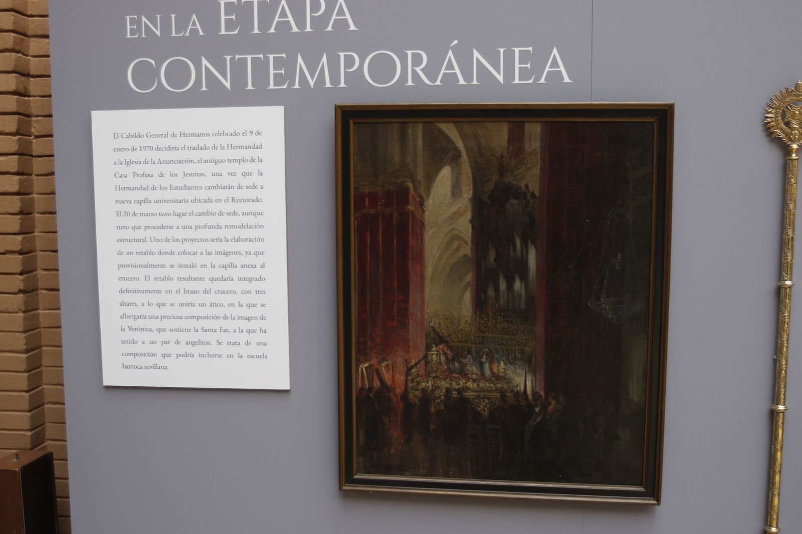 Exposición de la Hermandad del Valle y presentación del paño de la Verónica